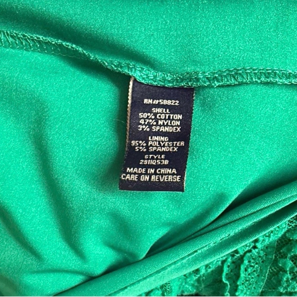 Max Edition Green Lace Sleeveless Midi Dress - Picture 4 of 8
